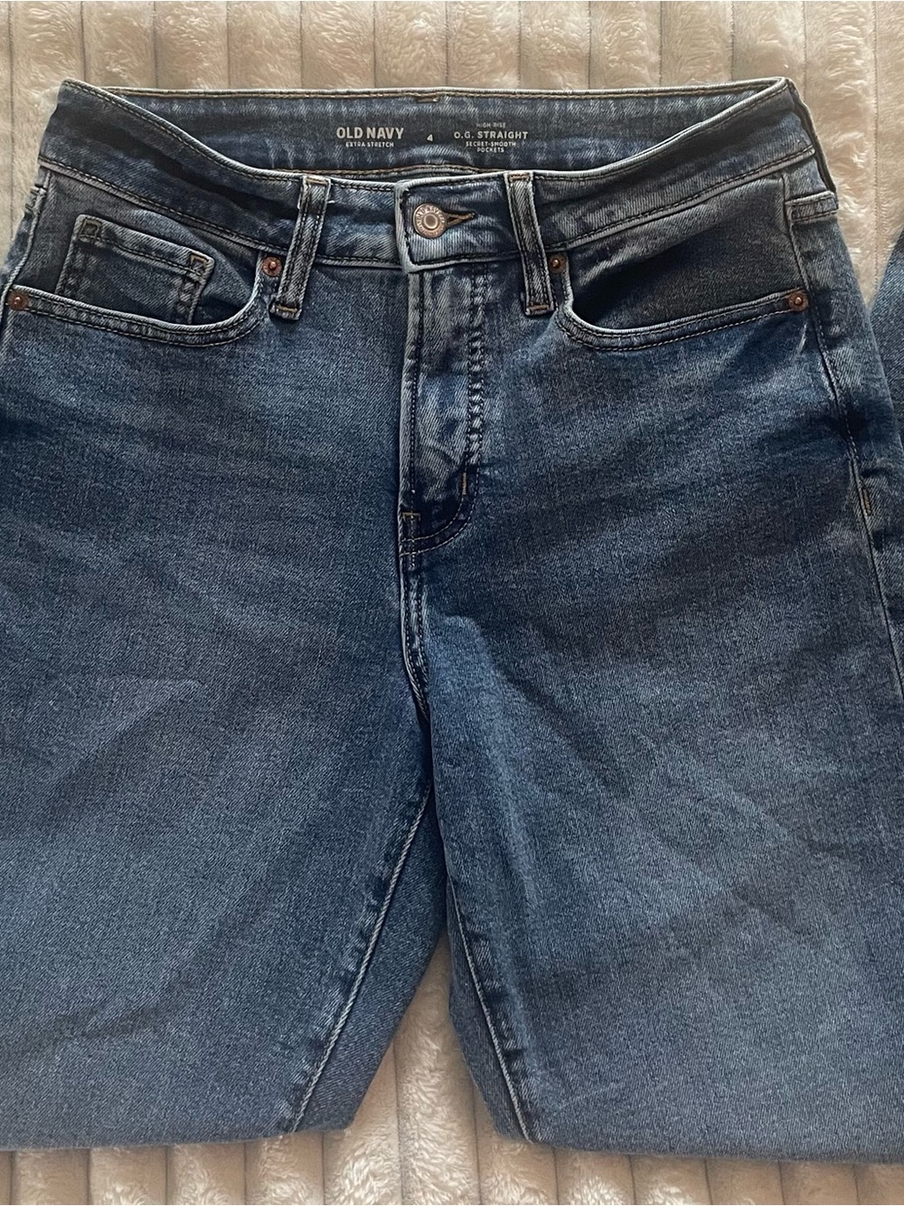 Old Navy Light Blue High-Rise Straight Jeans